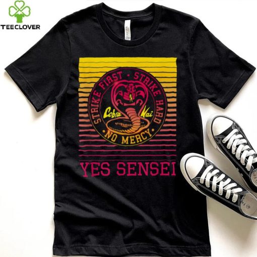 Yes Sensei Retro Gradient Cobra Kai Cobra Kai New Design T Shirt