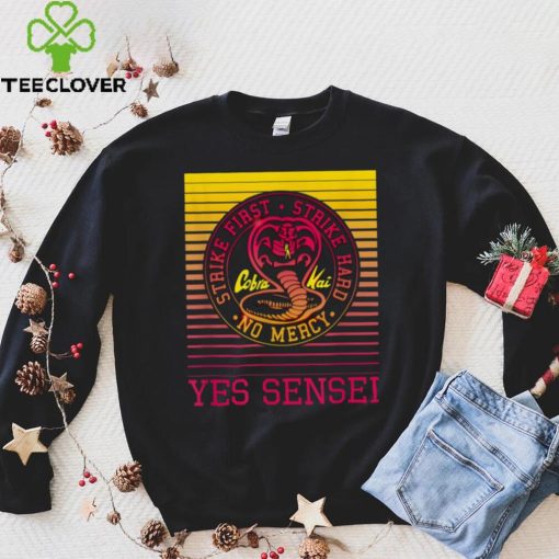 Yes Sensei Retro Gradient Cobra Kai Cobra Kai New Design T Shirt