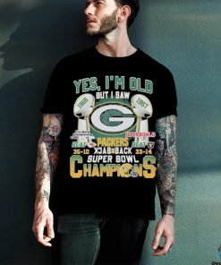 Yes ‘I’m old but I saw Green Bay Packers Beat 35 10 Neat 33 14 back 2 back Super Bowl Champions Shirt