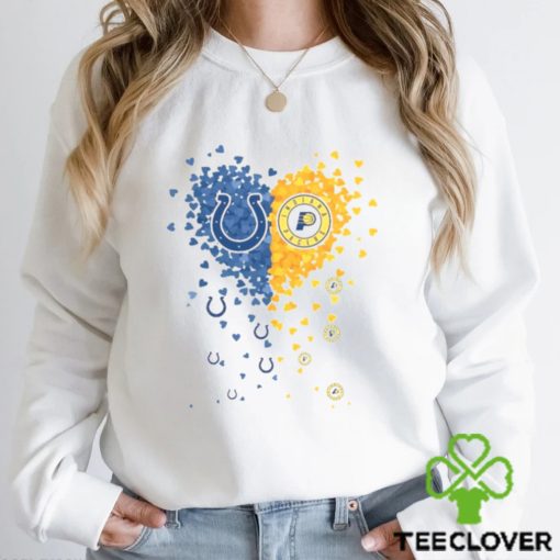 Indianapolis Colts Indiana Pacers Tiny Heart Shape 2023 T Shirt