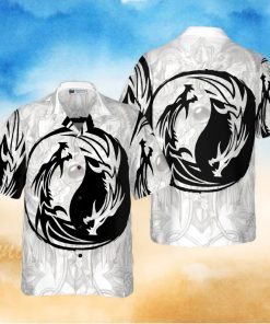 Yin Yang Dragon Hawaiian Shirt