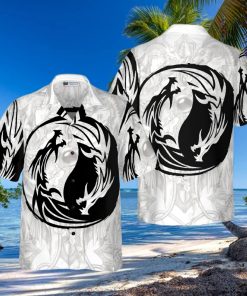 Yin Yang Dragon Hawaiian Shirt