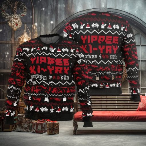 Yippe Ki Yay Die Hard Xmas Gift For Family 2024 Ugly Christmas Sweater