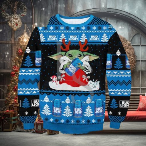 Yoda Bud Light Ugly Christmas Sweater