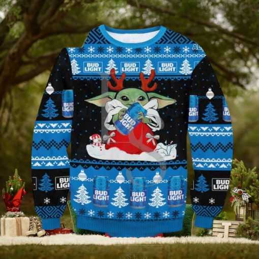 Yoda Bud Light Ugly Christmas Sweater