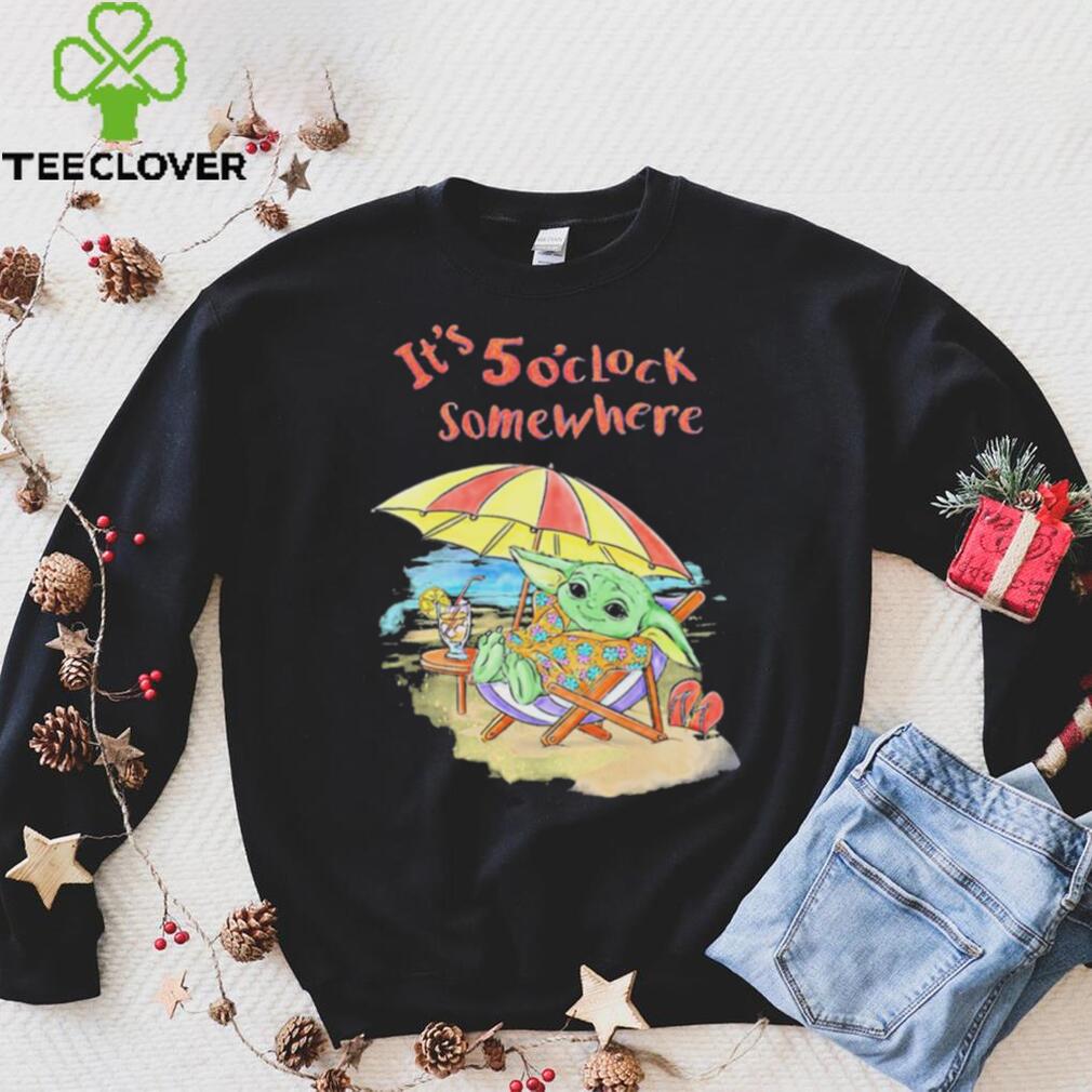 Yoda It’s 5 O’clock Somewhere Holiday Shirt Yoda It’s 5 O’clock Somewhere Holiday Shirt