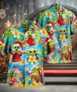 Yoda’s Merry Christmas Hawaiian Shirt, Funny Xmas Gifts 1 Yoda’s Merry Christmas Hawaiian Shirt, Funny Xmas Gifts