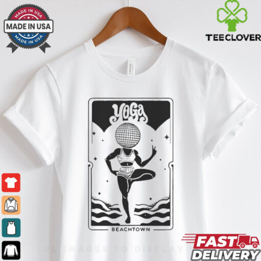 Yoga Beachtown Humani Hurricane Relief Disco T shirt