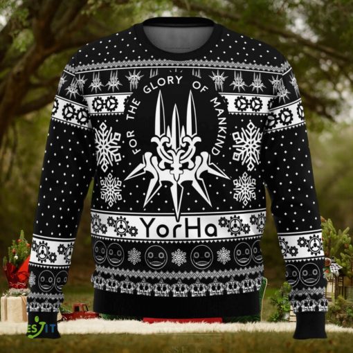 Yorha Nier Automata Cute Ugly Christmas Sweater Christmas Gift For Family