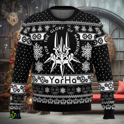 Yorha Nier Automata Cute Ugly Christmas Sweater Christmas Gift For Family
