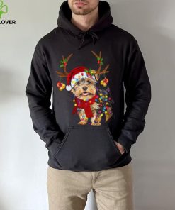 Yorkie wearing Christmas Shirt hat – Christmas day gift, Merry Christmas with Yorkie