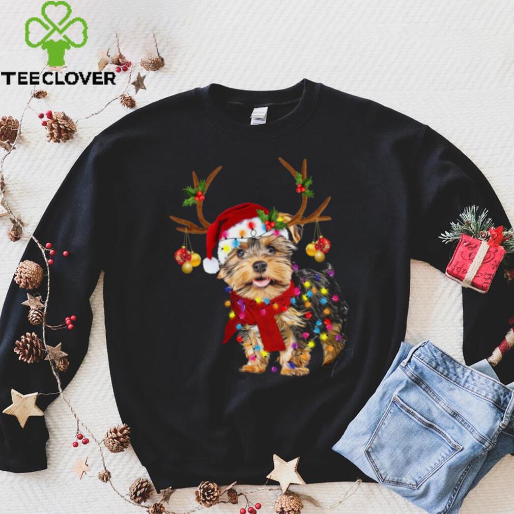 Yorkie wearing Christmas Shirt hat – Christmas day gift, Merry Christmas with Yorkie Yorkie wearing Christmas Shirt hat – Christmas day gift, Merry Christmas with Yorkie