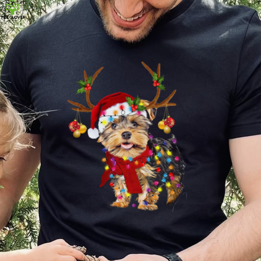 Yorkie wearing Christmas Shirt hat – Christmas day gift, Merry Christmas with Yorkie Yorkie wearing Christmas Shirt hat – Christmas day gift, Merry Christmas with Yorkie