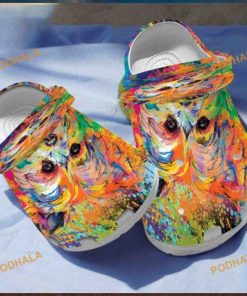 Yorkshire Terrier Puppy Lover Portrait Crocs, Painted Yorkshire Clogs