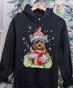 Yorshire Terrier Wearing Ugly Christmas Shirt Yorshire Terrier Coffee