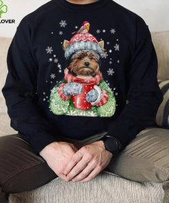 Yorshire Terrier Wearing Ugly Christmas Shirt Yorshire Terrier Coffee