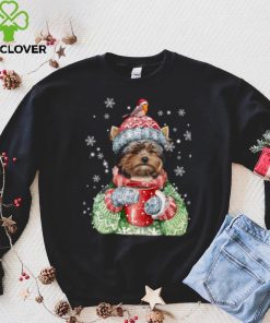 Yorshire Terrier Wearing Ugly Christmas Shirt Yorshire Terrier Coffee
