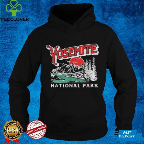 Yosemite National Park Retro 80s Mountains Distressed Shirt