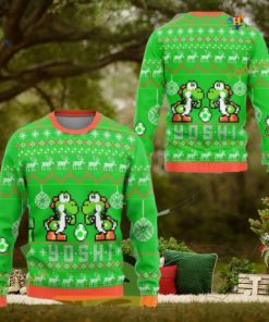 Yoshi Mario Bros Funny Xmas Sweater, Cute Ugly Christmas Gift for Gamers