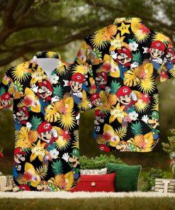 Yoshi Super Mario Movie Character Hawaiian Shirt