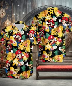 Yoshi Super Mario Movie Character Hawaiian Shirt