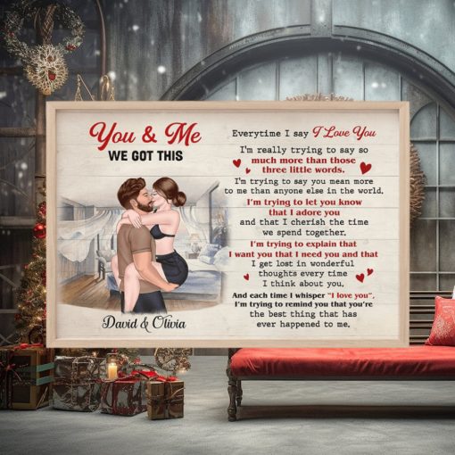 You And Me, We Got This   Sexy Couple Canvas, Personalized Canvas Print