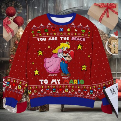 You Are The Peach Personalized 3D Knitted Ugly Sweater