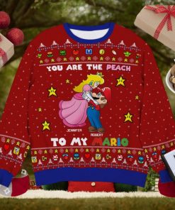 You Are The Peach Personalized 3D Knitted Ugly Sweater