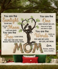 You Are The Sunlight In My Day, Mom And Children Canvas Poster
