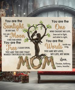 You Are The Sunlight In My Day, Mom And Children Canvas Poster