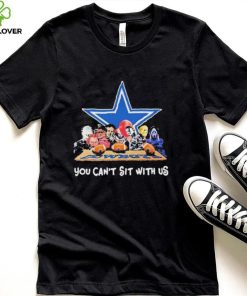You Cant Sit With Us Halloween Horror Characters Dallas Cowboys Halloween Shirt