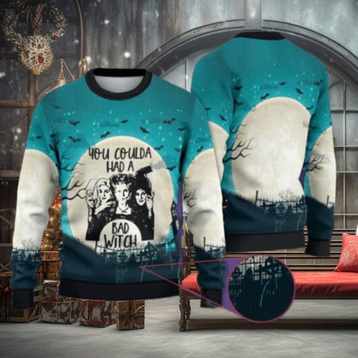 You Coulda Had A Bad Witch Christmas Ugly Sweater 3D Hocus Pocus Halloween – Home Decor, Personalized Gifts for Every Occasion