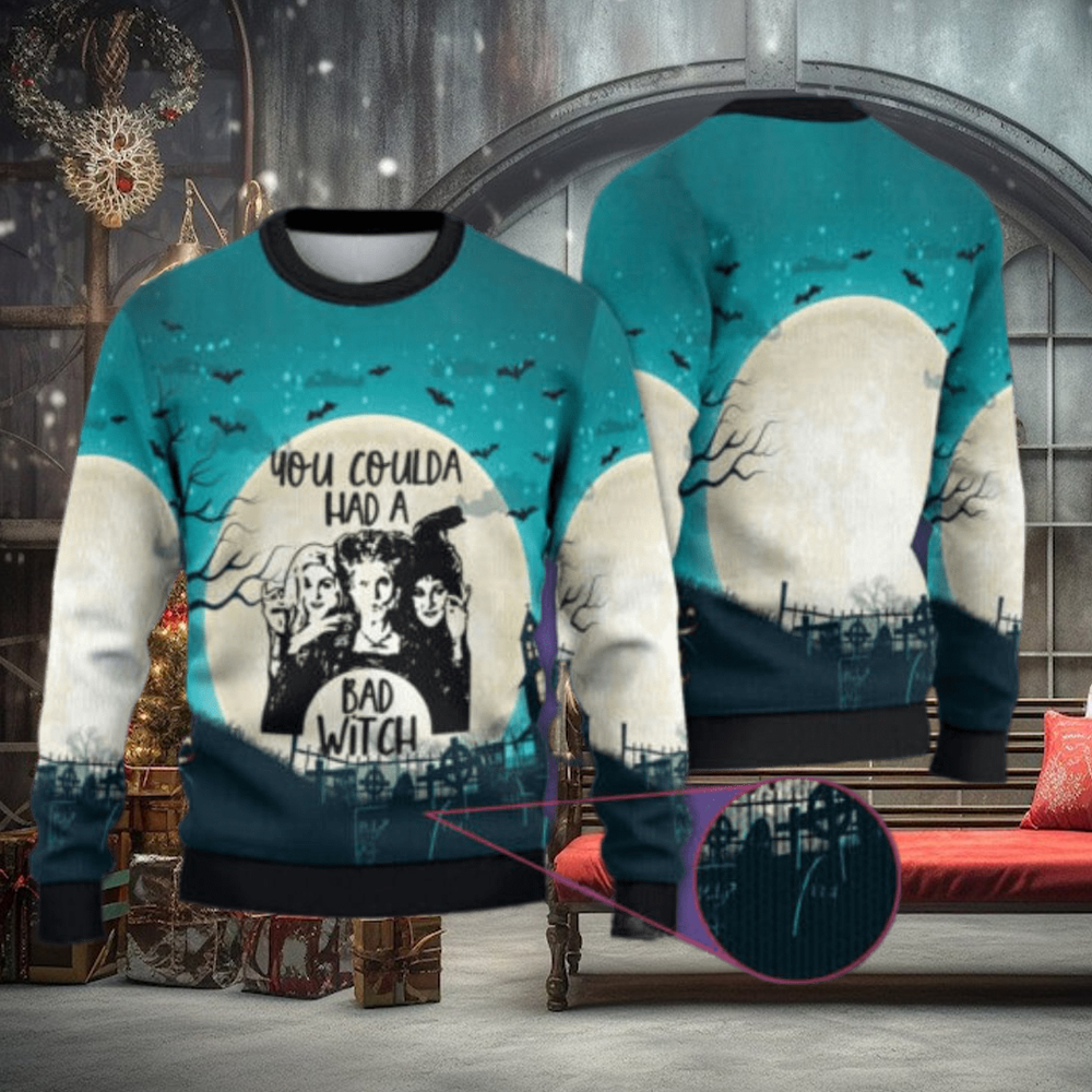 You Coulda Had A Bad Witch Christmas Ugly Sweater 3D Hocus Pocus Halloween – Home Decor, Personalized Gifts for Every Occasion You Coulda Had A Bad Witch Christmas Ugly Sweater 3D Hocus Pocus Halloween – Home Decor, Personalized Gifts for Every Occasion