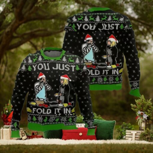 You Just Fold It In Meme Christmas Ugly Sweater