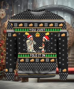 You Just Fold It In Ugly Christmas Sweater Funny
