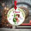 From Our First Kiss, Set Of 2 Personalized Ornaments For Couple, Christmas Gift, Anniversary Gift Ideas