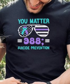 You Matter 988 Suicide Prevention Awareness Rainbow Ribbon Shirt