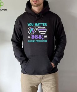 You Matter 988 Suicide Prevention Awareness Rainbow Ribbon Shirt