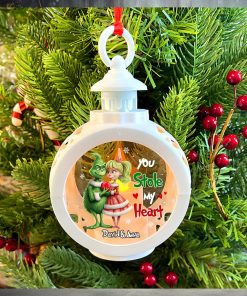 You Stole My Heart, Personalized Light Ornament, Christmas Gift For Couple TT