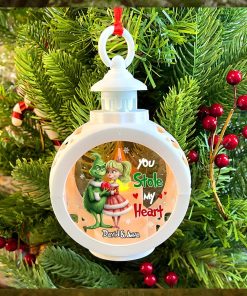 You Stole My Heart, Personalized Light Ornament, Christmas Gift For Couple