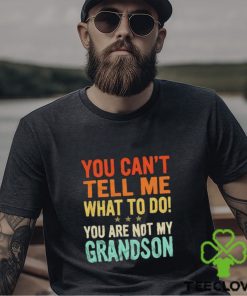 You can’t tell me what to do you are not my grandson shirt