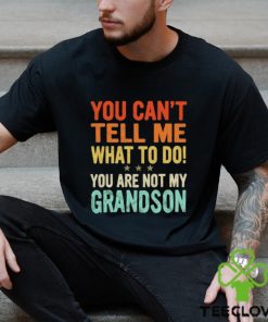 You can’t tell me what to do you are not my grandson shirt