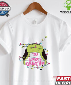 You serious Grinch hat lights Christmas 2024 shirt