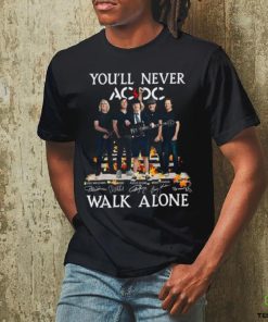 You’ll Never AC DC Walk Alone Signatures 2023 Shirt