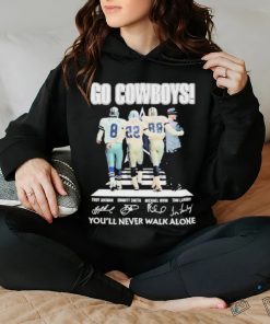 You’ll never walk alone Dallas Cowboys troy aikman emmitt smith michael irvin tom landry signatures Shirt