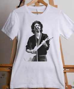 Young Carlos Santana Black White Shirt