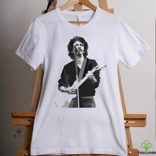 Young Carlos Santana Black White Shirt