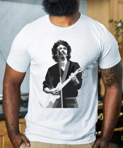 Young Carlos Santana Black White Shirt