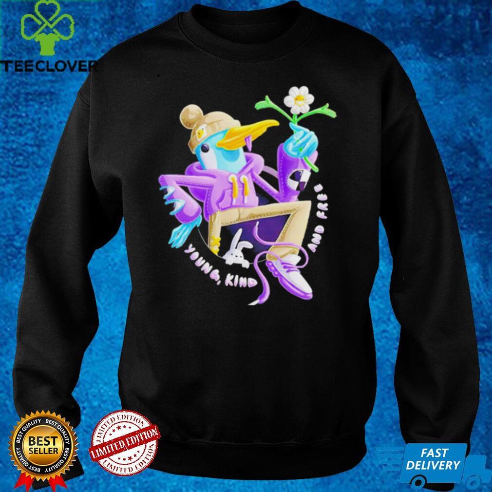 Young kind and free graph shirt Young kind and free graph shirt