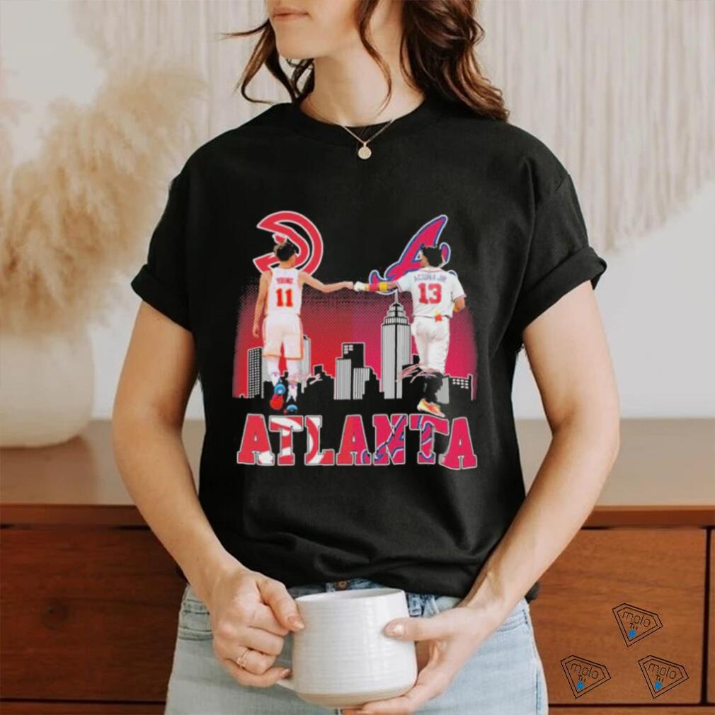 Young vs Acuna Jr Atlanta Sport Team Skyline 2023 signatures shirt Young vs Acuna Jr Atlanta Sport Team Skyline 2023 signatures shirt